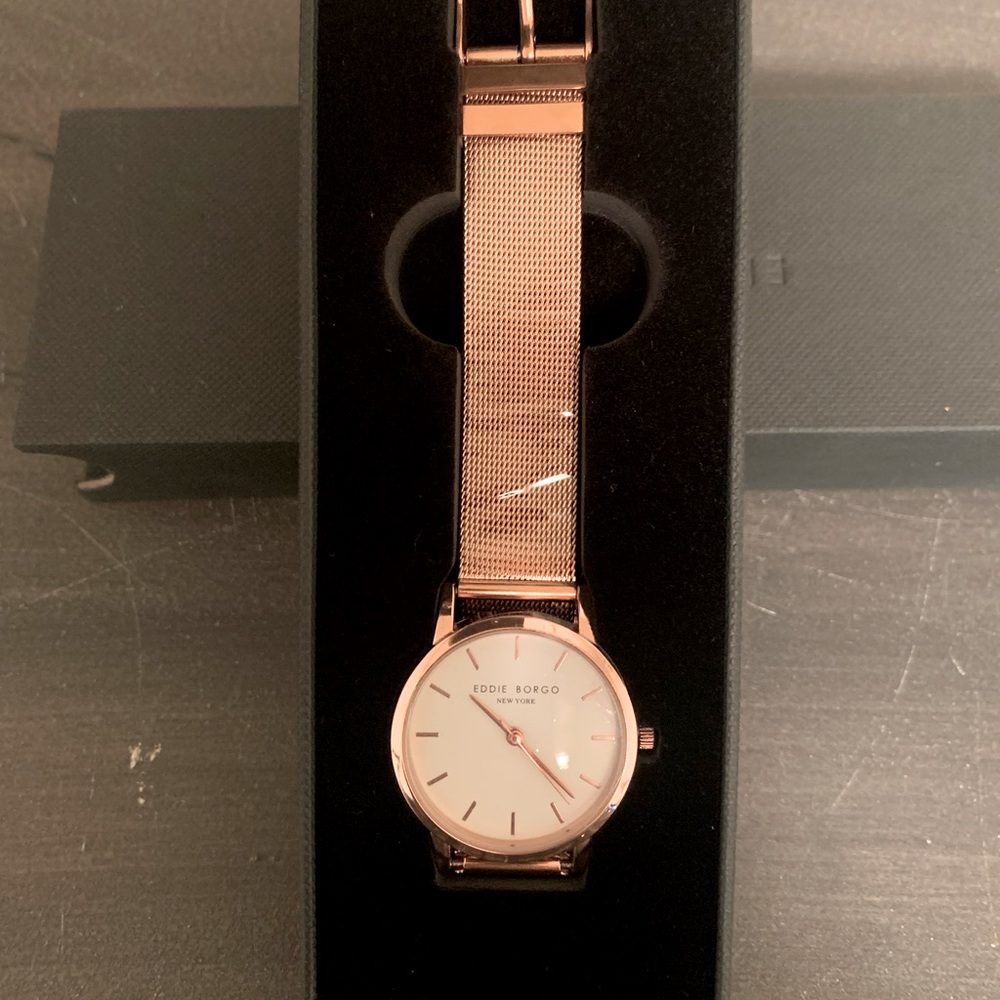 Eddie Borgo rose gold wrist watch